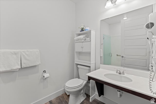 5160 W Villas N Dr N Unit 6-102, Hurricane, UT 84737 - bathroom featuring wood finished floors, vanity, and a shower
