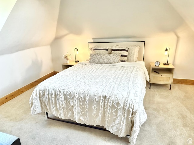 302 W 80 N, Moroni, UT 84646 - carpeted bedroom with baseboards and vaulted ceiling