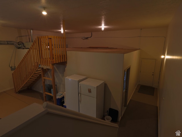 5160 W 5725 S, Hooper, UT 84315 - below grade area with freestanding refrigerator and fridge