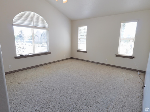 5160 W 5725 S, Hooper, UT 84315 - spare room with carpet flooring and lofted ceiling