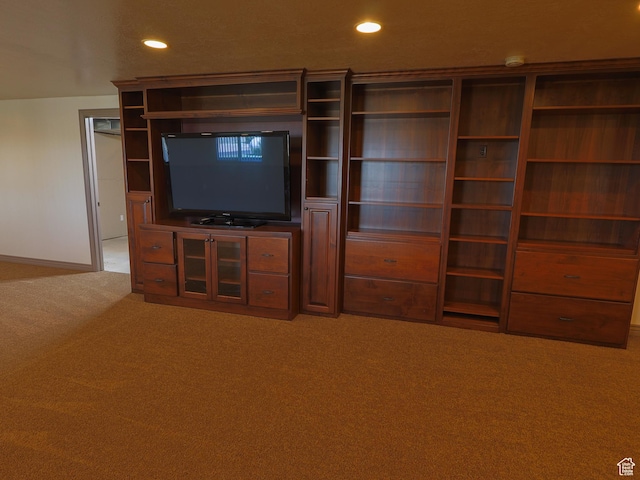 5160 W 5725 S, Hooper, UT 84315 - unfurnished living room featuring light colored carpet and recessed lighting