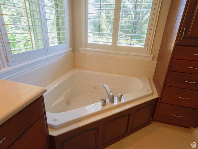 5160 W 5725 S, Hooper, UT 84315 - full bath with a jetted tub, tile patterned floors, and vanity