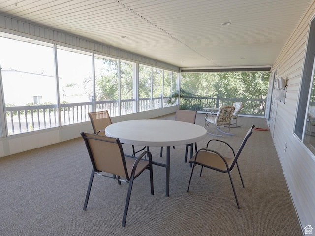 5160 W 5725 S, Hooper, UT 84315 - sunroom / solarium featuring plenty of natural light, carpet, and outdoor dining space