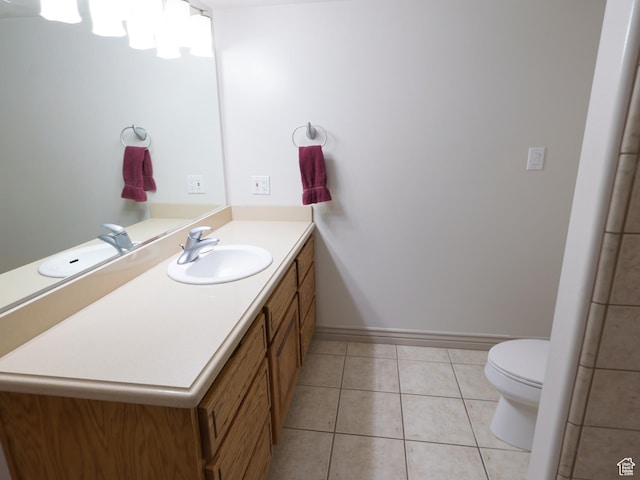 5160 W 5725 S, Hooper, UT 84315 - bathroom with vanity and tile patterned flooring