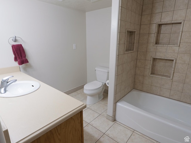 5160 W 5725 S, Hooper, UT 84315 - full bathroom featuring tile patterned floors, vanity, and bathtub / shower combination