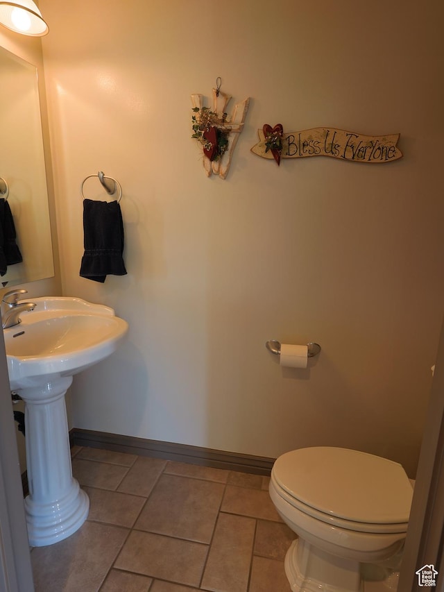 5160 W 5725 S, Hooper, UT 84315 - bathroom featuring tile patterned floors and toilet