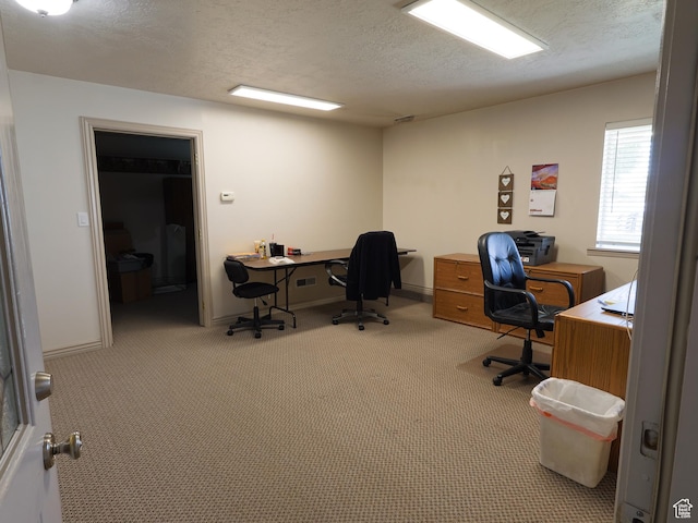 5160 W 5725 S, Hooper, UT 84315 - carpeted home office with a textured ceiling