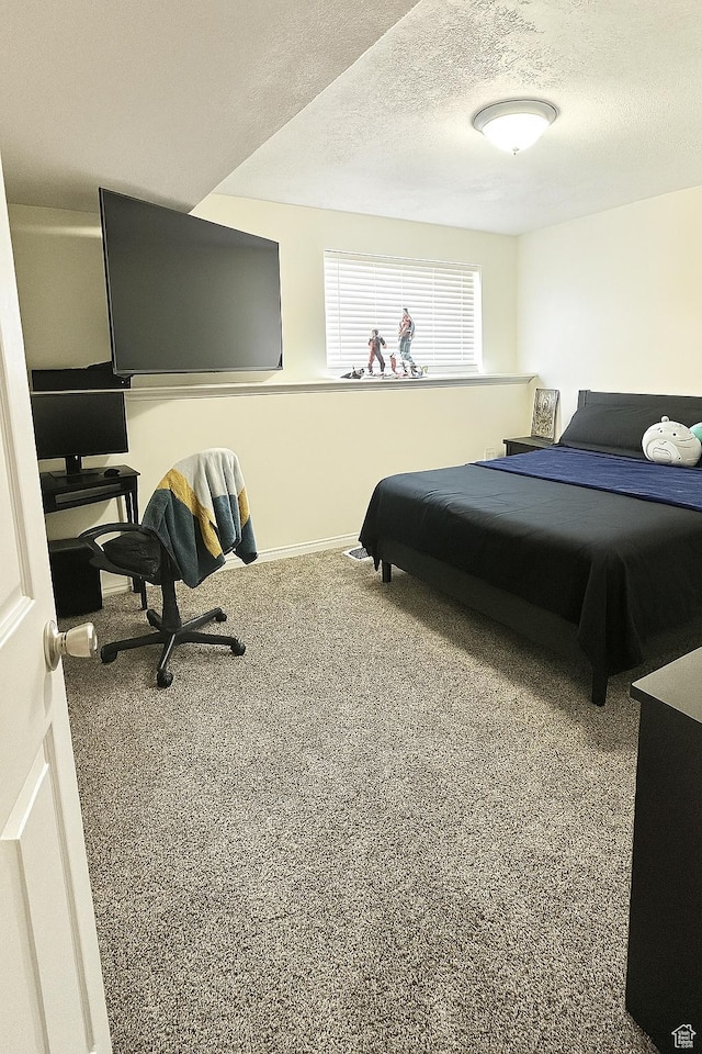 2879 S Fetzer Dr W, Magna, UT 84044 - carpeted bedroom with a textured ceiling