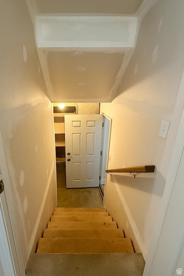 2879 S Fetzer Dr W, Magna, UT 84044 - stairs featuring carpet flooring