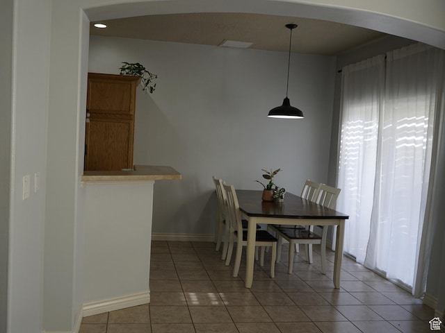 14072 S Julien Cv, Bluffdale, UT 84065 - dining room with arched walkways and tile patterned floors