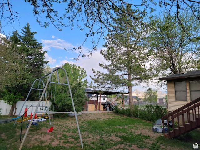 30 N Main St, Aurora, UT 84620 - view of yard featuring a playground
