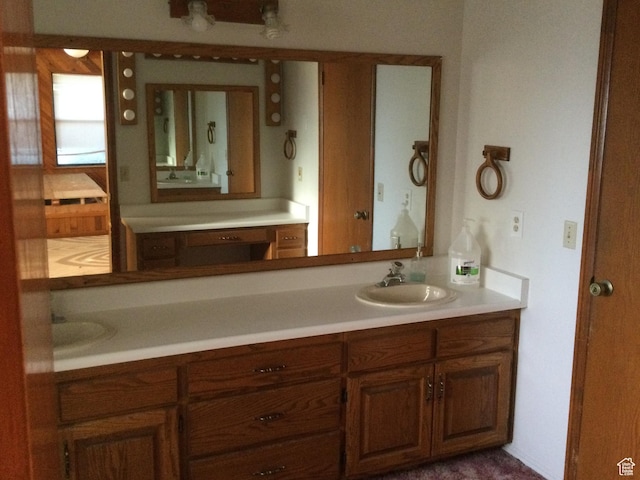 30 N Main St, Aurora, UT 84620 - bathroom featuring double vanity
