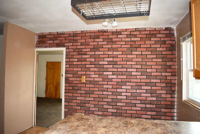215 N Center St, Castle Dale, UT 84513 - empty room featuring brick wall