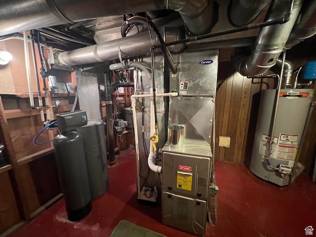 531 E 100 S, Logan, UT 84321 - utility room featuring water heater and heating unit