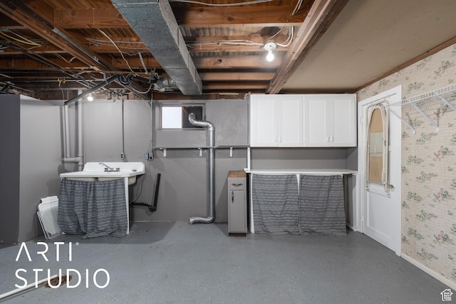 4746 S 250 W, Washington Terrace, UT 84405 - basement with wallpapered walls