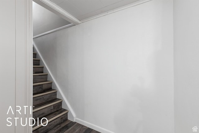 4746 S 250 W, Washington Terrace, UT 84405 - stairway with wood finished floors and baseboards