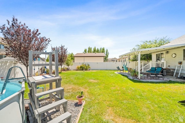 1458 N 2400 W, Clinton, UT 84015 - fenced backyard featuring a patio area