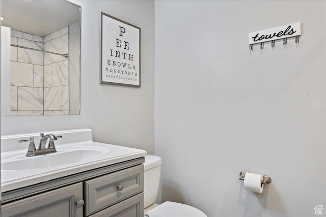 4448 W 5325 S, Hooper, UT 84315 - bathroom with vanity and a shower
