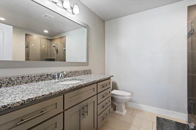 4448 W 5325 S, Hooper, UT 84315 - full bath featuring a stall shower, vanity, and recessed lighting