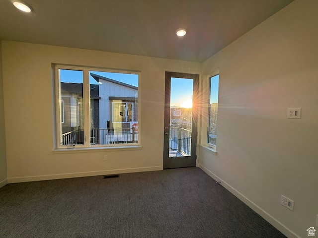 652 E 12225 S Unit 38, Draper, UT 84020 - empty room with dark colored carpet and recessed lighting