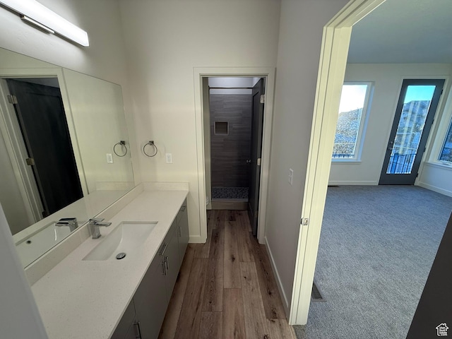 652 E 12225 S Unit 38, Draper, UT 84020 - bathroom with vanity and wood finished floors