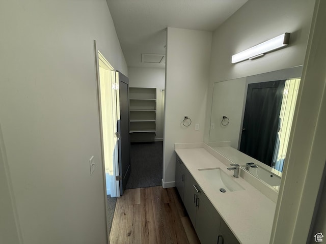 652 E 12225 S Unit 38, Draper, UT 84020 - bathroom with wood finished floors and vanity