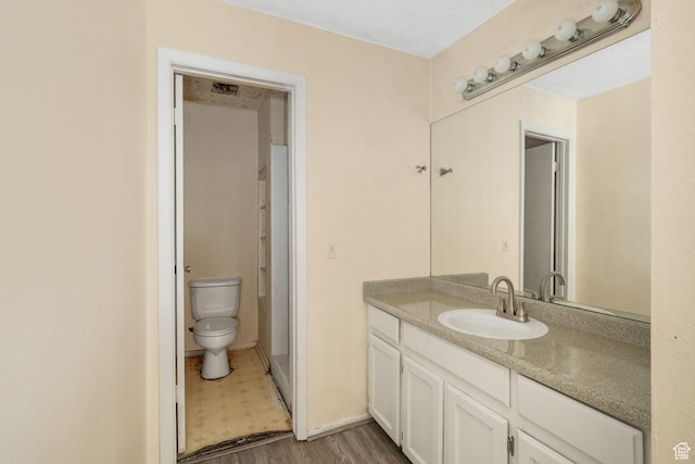 1469 E Winterwood Cir, Sandy, UT 84092 - full bath featuring vanity, a shower, and wood finished floors