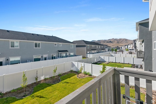 7310 N Green Pasture Ln, Eagle Mountain, UT 84005 - balcony with a residential view and a mountain view