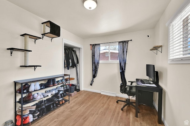 1634 N 350 W, Sunset, UT 84015 - home office featuring wood finished floors and baseboards