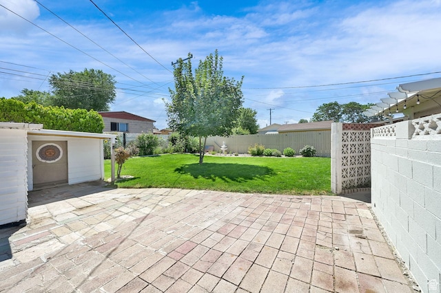 1634 N 350 W, Sunset, UT 84015 - fenced backyard with a patio area