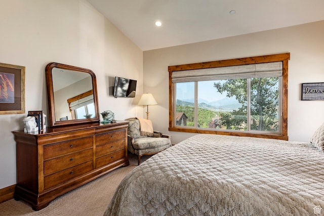 1658 E Viewside Cir, Hideout, UT 84036 - carpeted bedroom with lofted ceiling and recessed lighting
