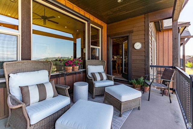 1658 E Viewside Cir, Hideout, UT 84036 - view of patio / terrace with a ceiling fan