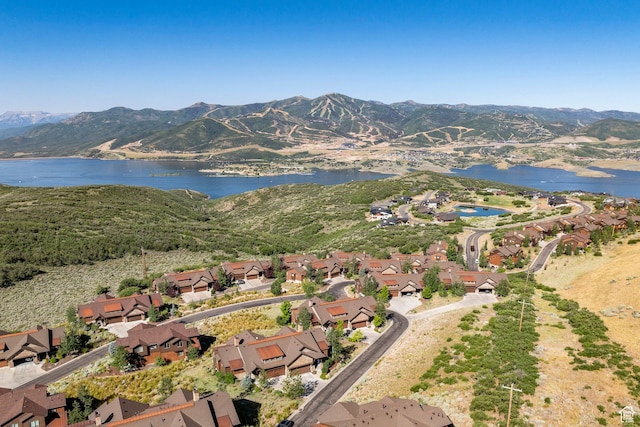 1658 E Viewside Cir, Hideout, UT 84036 - aerial view of property and surrounding area featuring a water and mountain view and nearby suburban area