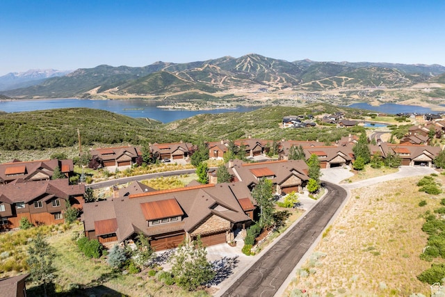 1658 E Viewside Cir, Hideout, UT 84036 - aerial perspective of suburban area featuring a water and mountain view
