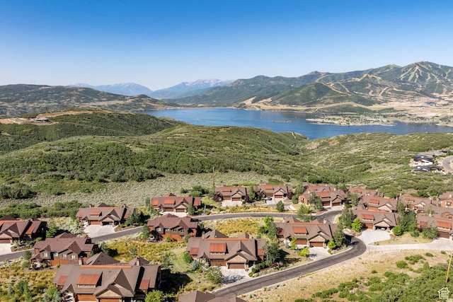1658 E Viewside Cir, Hideout, UT 84036 - aerial view of property's location with a water and mountain view and nearby suburban area