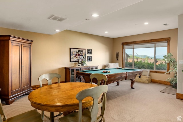 1658 E Viewside Cir, Hideout, UT 84036 - rec room featuring carpet floors, billiards, and recessed lighting