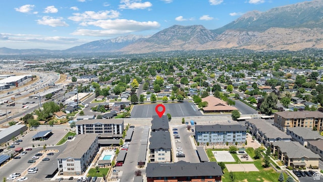 1026 N 1090 W Unit 402, Orem, UT 84057 - aerial view of property and surrounding area with a mountainous background