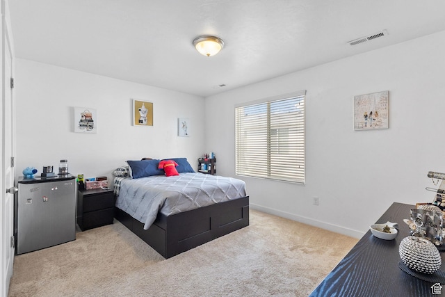 14764 S Rising Star Way W, Bluffdale, UT 84065 - bedroom featuring freestanding refrigerator and carpet