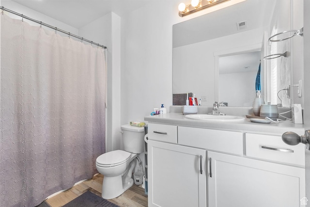 14764 S Rising Star Way W, Bluffdale, UT 84065 - full bathroom with wood finished floors, vanity, and a shower with curtain