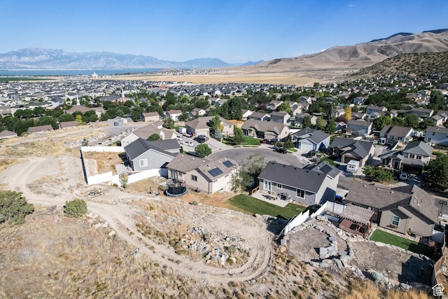 3973 E Eagle Top Ct, Eagle Mountain, UT 84005 - aerial view of property's location with a mountainous background and nearby suburban area