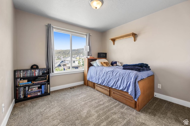 3973 E Eagle Top Ct, Eagle Mountain, UT 84005 - carpeted bedroom with baseboards and a textured ceiling