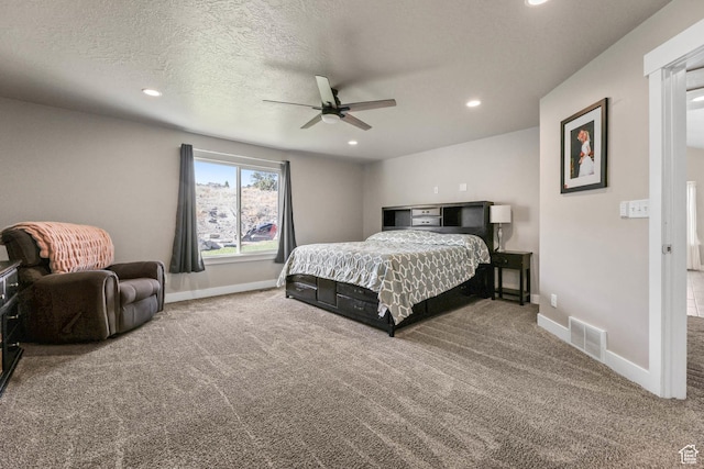 3973 E Eagle Top Ct, Eagle Mountain, UT 84005 - bedroom featuring carpet, recessed lighting, and a ceiling fan