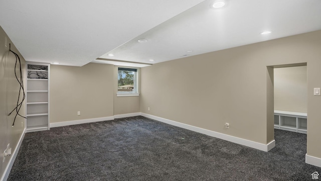 5398 S 2300 W, Roy, UT 84067 - basement featuring dark colored carpet and recessed lighting