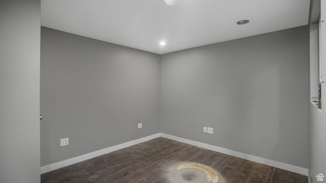 5398 S 2300 W, Roy, UT 84067 - empty room with dark wood-style flooring and recessed lighting