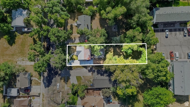 155 W 500 N, Logan, UT 84321 - aerial view of residential area featuring property parcel outlined