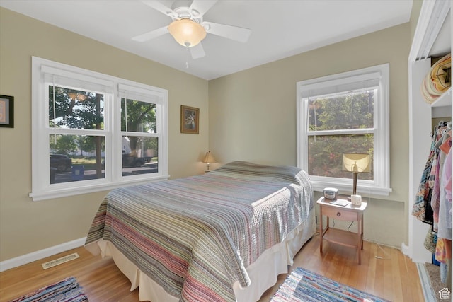 155 W 500 N, Logan, UT 84321 - bedroom featuring wood finished floors and a ceiling fan