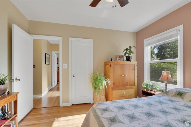 155 W 500 N, Logan, UT 84321 - bedroom featuring light wood-style floors and a ceiling fan