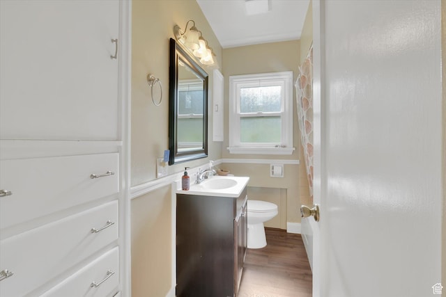 155 W 500 N, Logan, UT 84321 - full bath with vanity, wood finished floors, and shower / tub combo with curtain