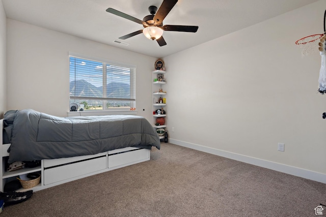 3056 E 80 S, Spanish Fork, UT 84660 - bedroom with carpet floors and a ceiling fan