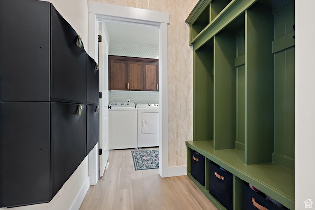 3056 E 80 S, Spanish Fork, UT 84660 - mudroom featuring independent washer and dryer and light wood-style flooring